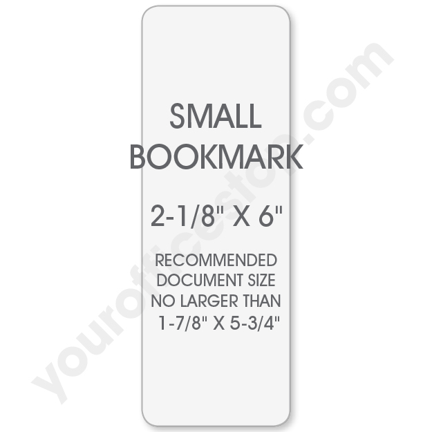 Small Bookmark Laminating Pouch